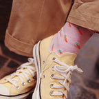Women's Cute Mini Carrot Graphic Soft Cotton Daily Crew Socks