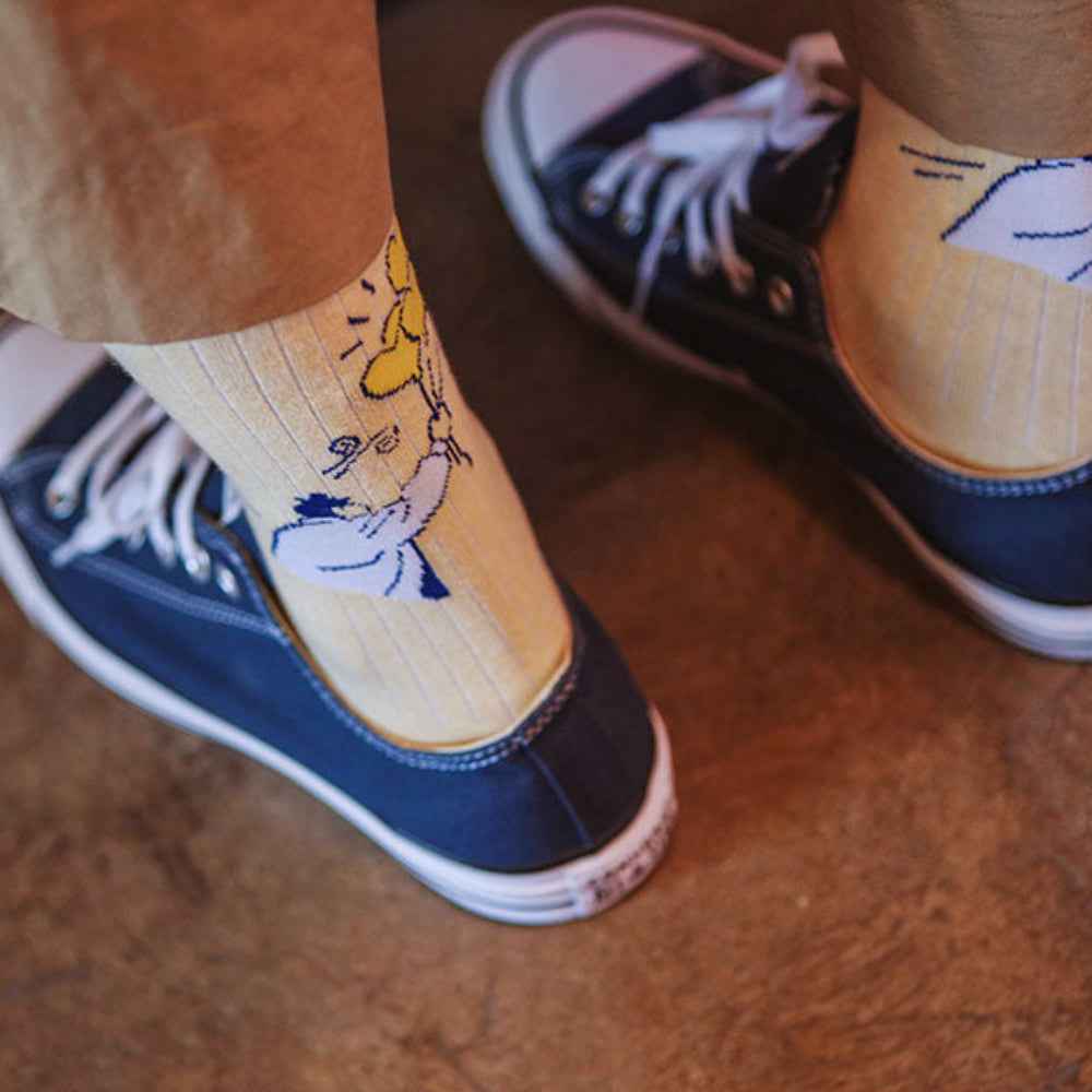 Men's Heart Balloon Graphic Casual Socks