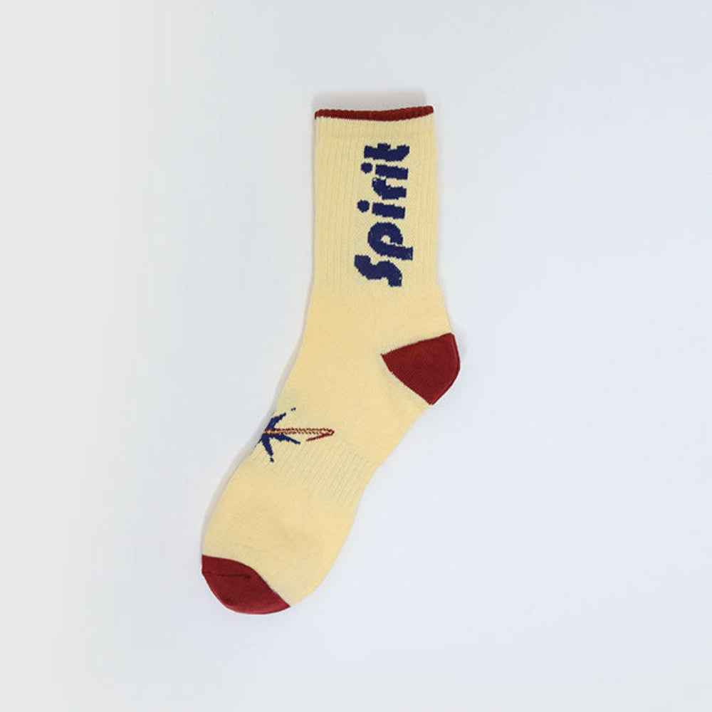 Men's Athletic Ribbed Graphic Crew Socks