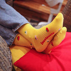 Women's Retro Tomato Graphic Crew Socks | Combed Cotton