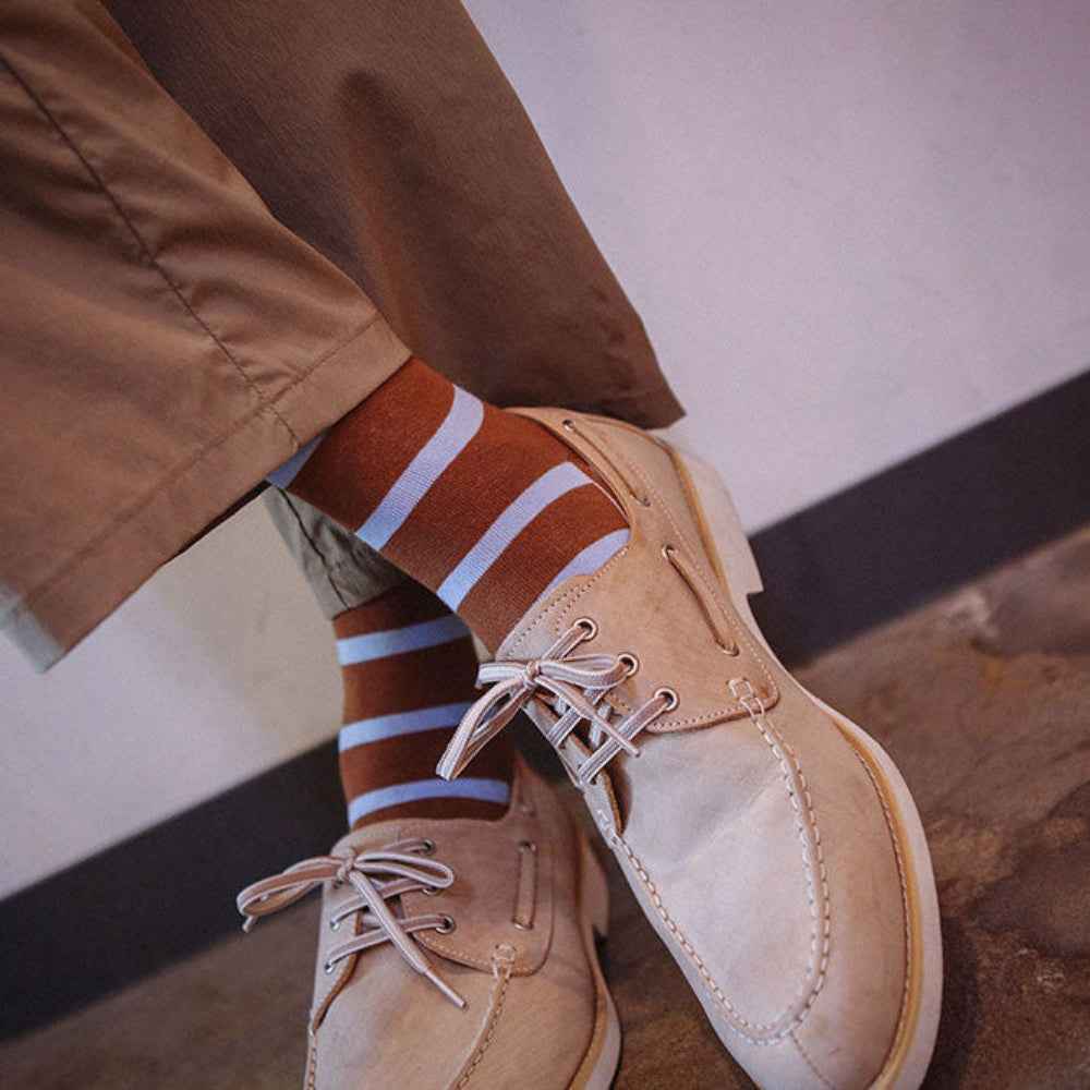 Men's Classic Horizontal Stripe Casual Socks