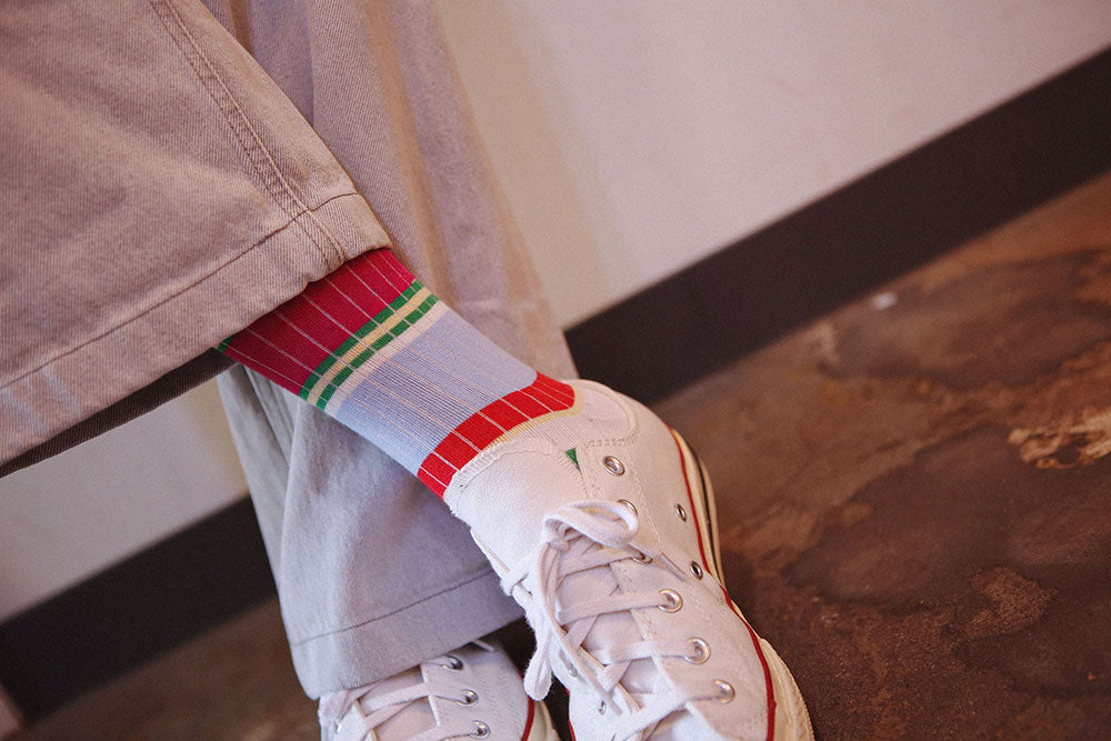 Men's Retro Striped Dress Socks