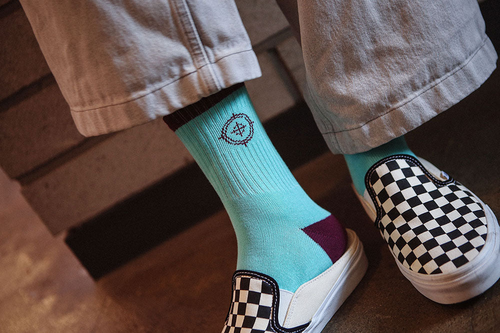 Men's Knitted Graphic Sport Crew Socks