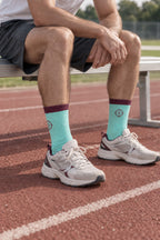 Men's Knitted Graphic Sport Crew Socks