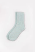 Women's Premium Angora Merino Wool Ribbed Winter Socks Mint