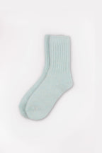Women's Premium Angora Merino Wool Ribbed Winter Socks Mint