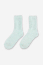 Women's Premium Angora Merino Wool Ribbed Winter Socks Mint