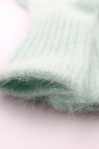 Women's Premium Angora Merino Wool Ribbed Winter Socks Mint