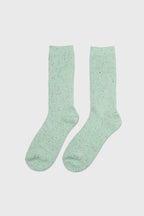 Women's Women's Textured Nep Ribbed Crew Socks Mint