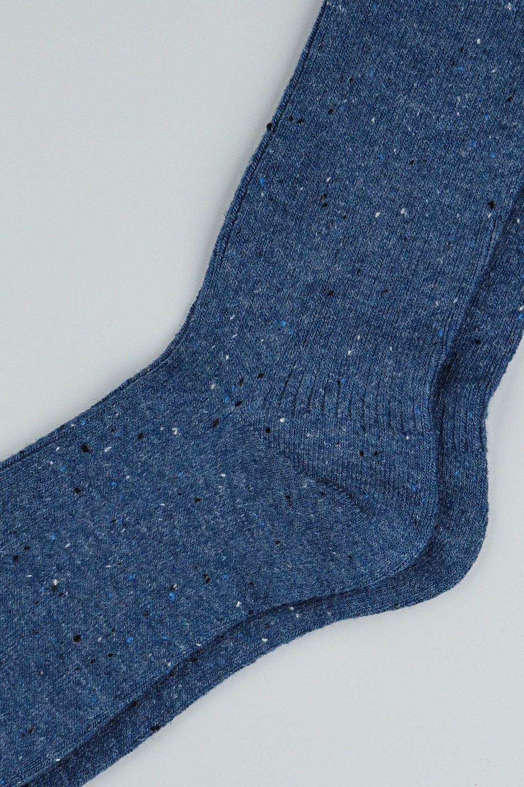 Men's Cozy Wool Blend Ribbed Knit Socks Navy