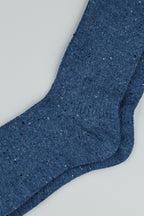 Men's Cozy Wool Blend Ribbed Knit Socks Navy