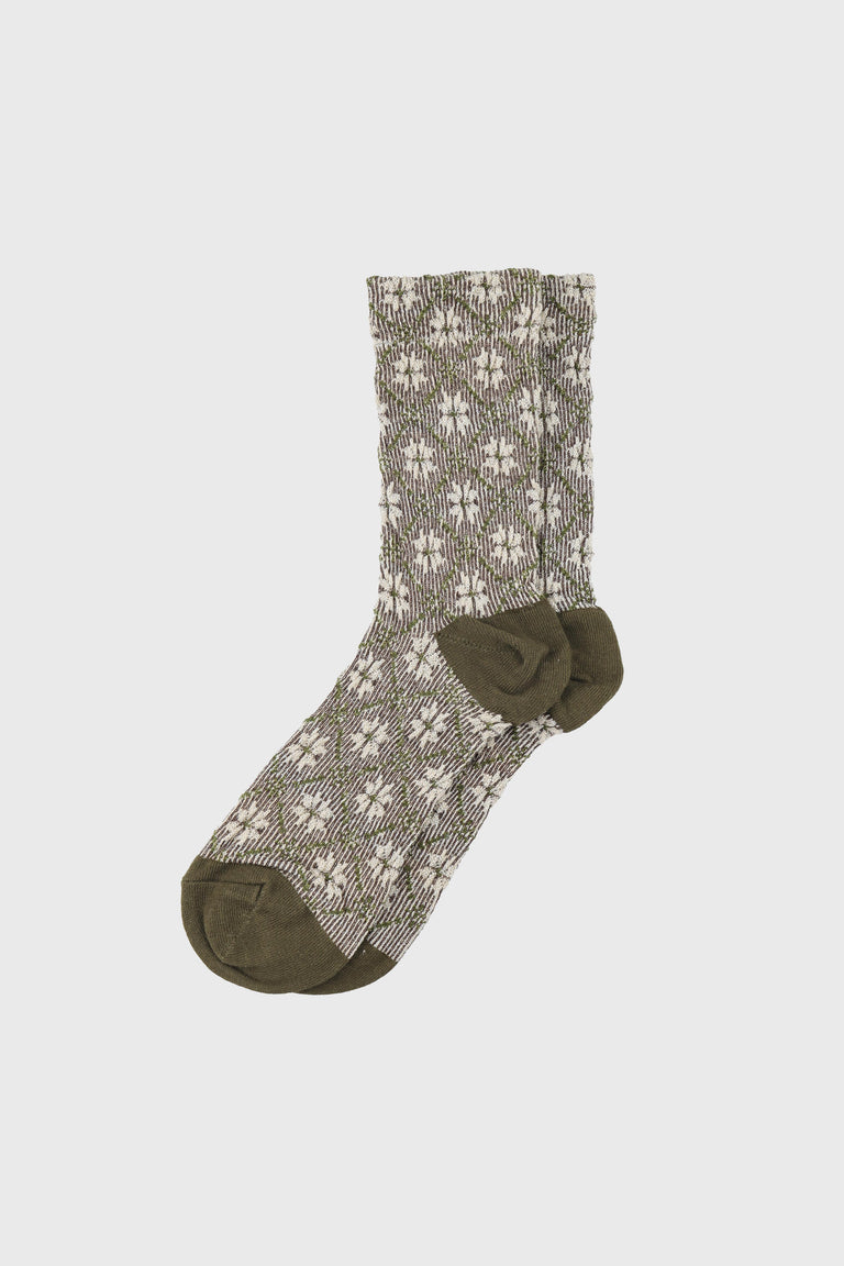 Women's Premium Combed Cotton Metallic Sparkle Crew Socks