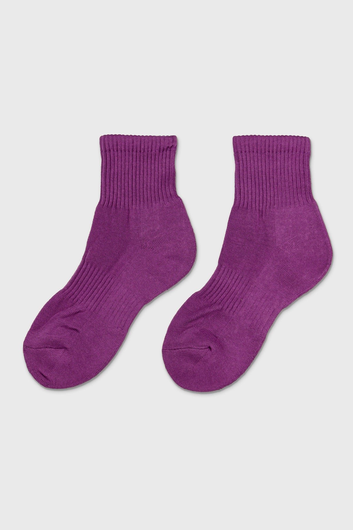 Women's Premium Cushioned Athletic Ankle Socks with Arch Support Purple