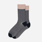 Men's Classic Herringbone Crew Dress Socks
