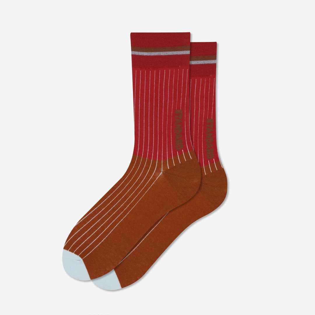 Vintage Striped Dress Socks for Men
