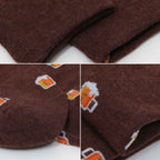 Men's Novelty Beer Pattern Crew Socks