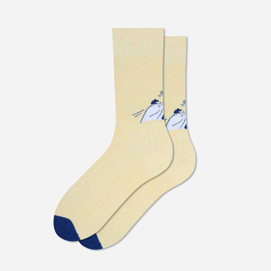 Men's Heart Balloon Graphic Casual Socks