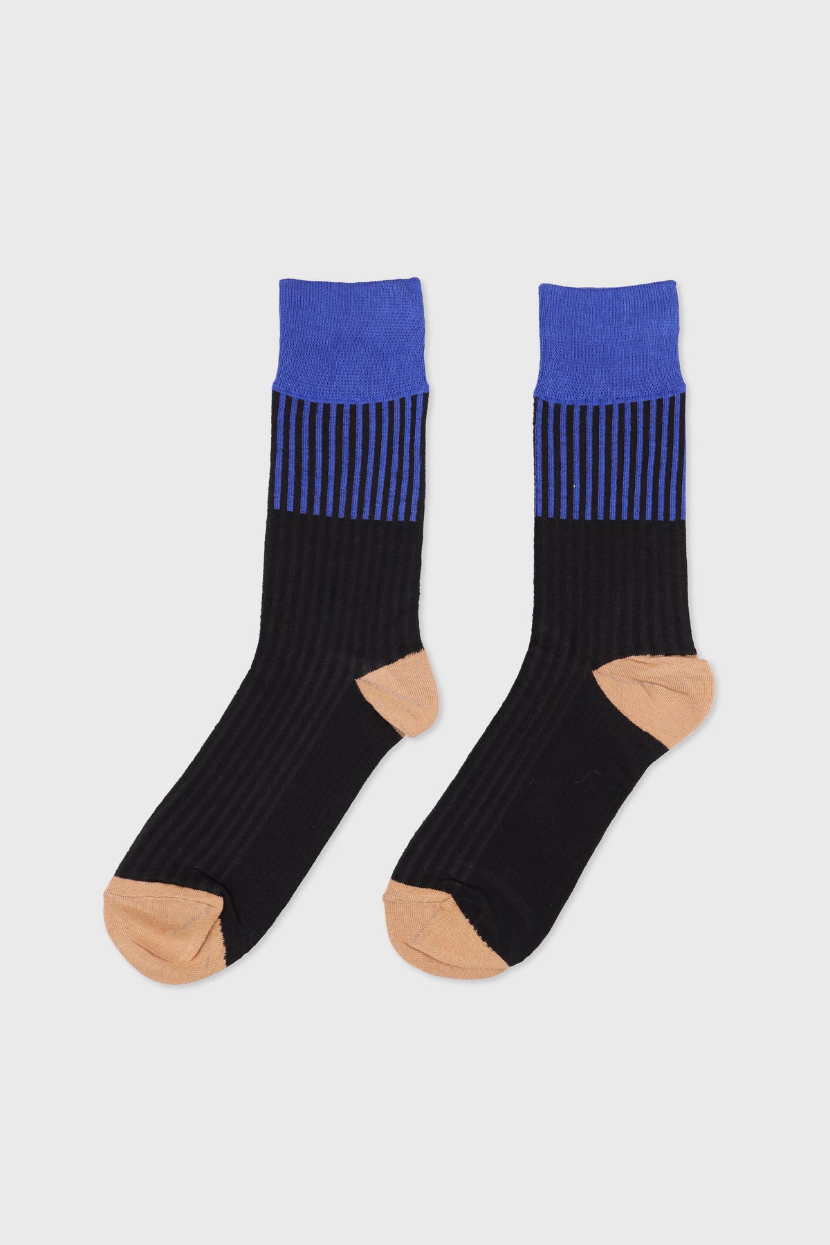 Men's Premium Combed Cotton Colorblock Crew Socks