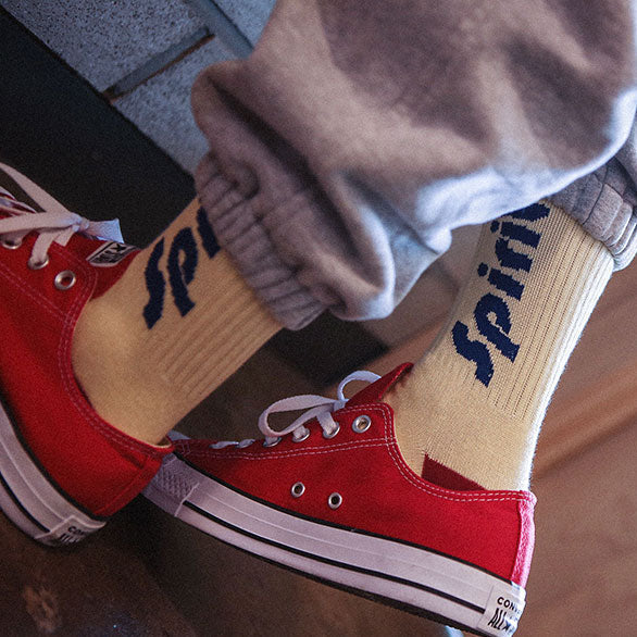 Men's Athletic Ribbed Graphic Crew Socks