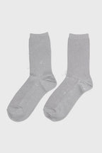 Women's Premium Modal Blend Shimmer Everyday Socks Gray