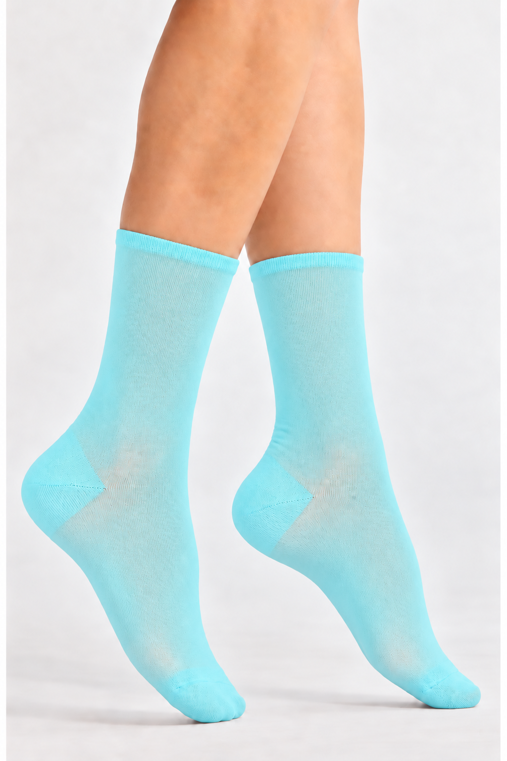 Women's Ultra-Lightweight Breathable Crew Socks-Cooling Performance Neon Blue-Women's Ultra-Lightweight Breathable Crew Socks-Cooling Performance Neon Blue