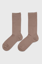 Women's Ultra-Lightweight Breathable Crew Socks-Cooling Performance Taupe