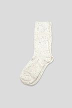 Men's Cozy Wool Blend Ribbed Knit Socks White