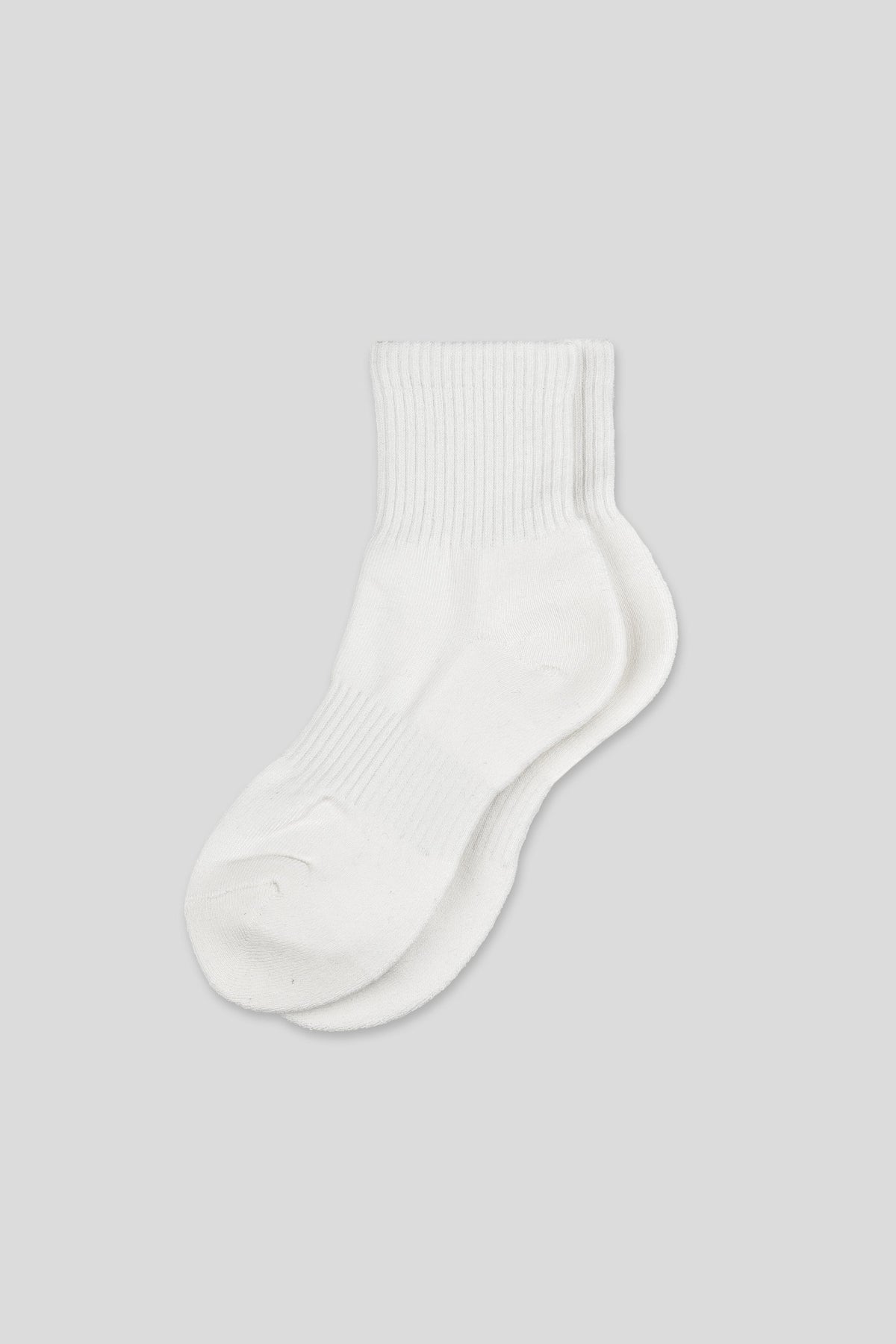 Women's Premium Cushioned Athletic Ankle Socks with Arch Support White