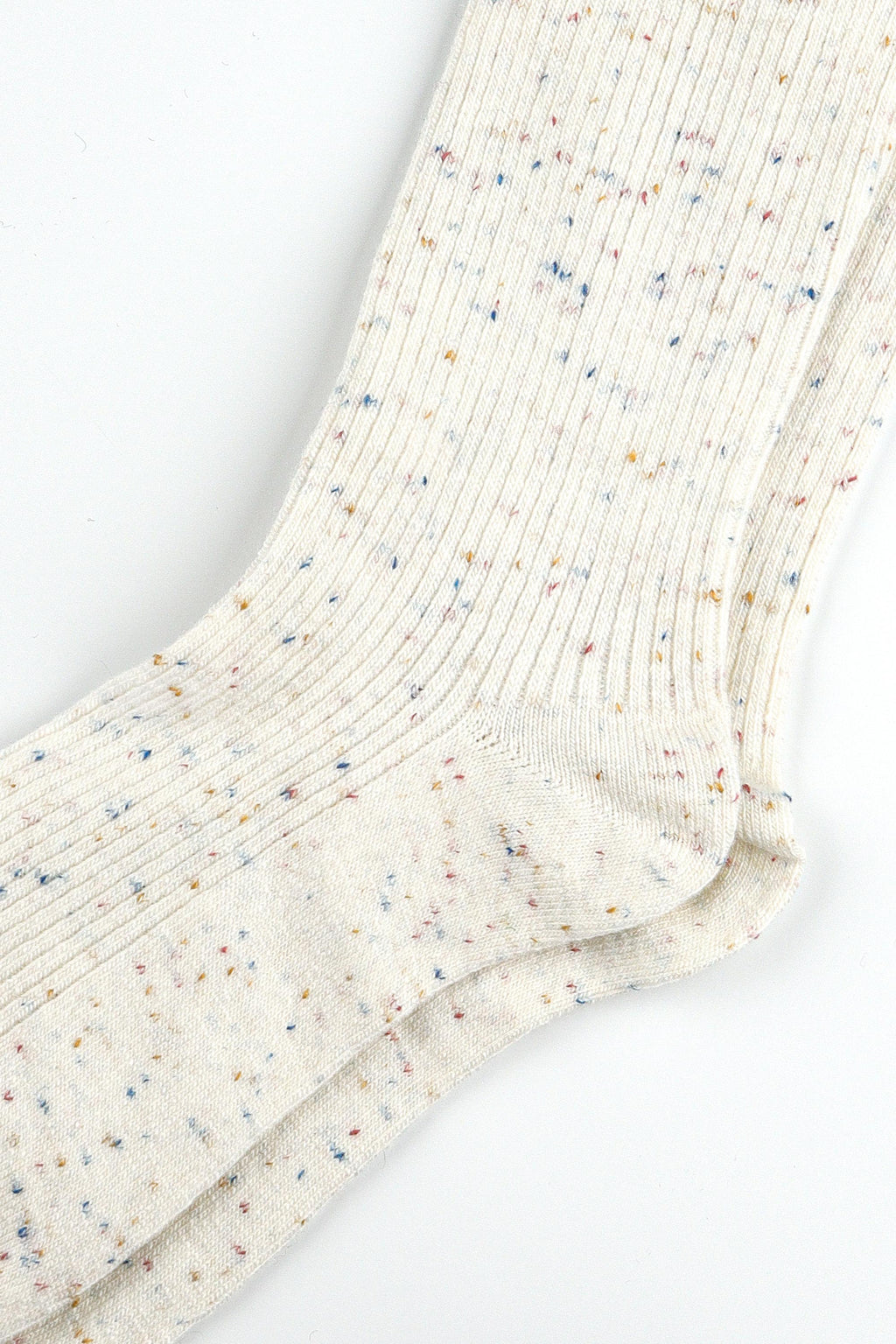Men's Cozy Wool Blend Ribbed Knit Socks White