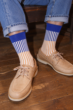 Men's High-Density Knit Argyle Diamond Business Crew Socks