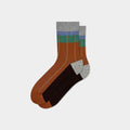 Women's Retro Colorblock Striped Crew Socks