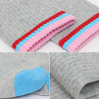 Women's Sporty Striped Colorblock Ribbed Crew Socks